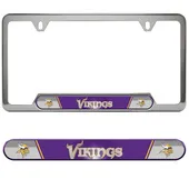 Fan Mats Minnesota Vikings Embossed License Plate Frame