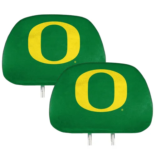 Fan Mats Oregon Ducks Printed Head Rest Cover Set - 2 Pieces