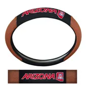 Fan Mats Arizona Wildcats Football Grip Steering Wheel Cover 15" Diameter