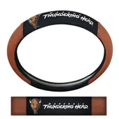 Fan Mats Marshall Thundering Herd Football Grip Steering Wheel Cover 15" Diameter