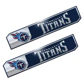 Fan Mats Tennessee Titans 2 Piece Heavy Duty Aluminum Embossed Truck Emblem Set