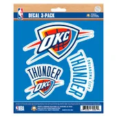 Fan Mats Oklahoma City Thunder 3 Piece Decal Sticker Set