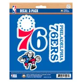 Fan Mats Philadelphia 76Ers 3 Piece Decal Sticker Set