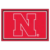 Fan Mats Nebraska Cornhuskers 5Ft. X 8 Ft. Plush Area Rug