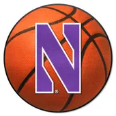 Fan Mats Northwestern Wildcats Basketball Rug - 27In. Diameter