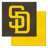 Fan Mats San Diego Padres Team Carpet Tiles - 45 Sq Ft.