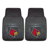 Fan Mats Louisville Cardinals Heavy Duty Car Mat Set - 2 Pieces