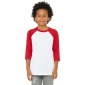 Bella+Canvas Youth 3/4 Sleeve Baseball Tee 3200Y