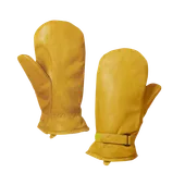 Tough Duck Leather Adjustable Pile Line Mitt G35312