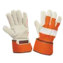 Tough Duck Thinsulate Lined Leather Hi-Vis Fitter Glove G79416