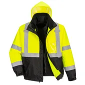 Portwest Hi-Vis 3In1 Premium Bomber Jacket US365