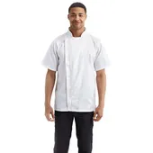 Artisan Collection By Reprime Unisex Zip-Close Short Sleeve Chef's Coat RP906