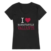 W Republic I Love Women's Tee Manhattanville College Valiants 550-454