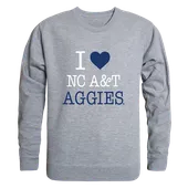 W Republic I Love Crewneck North Carolina A&T Aggies 552-470