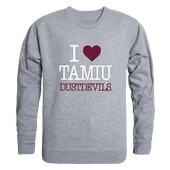 W Republic I Love Crewneck Texas A&M International Dustdevils 552-491