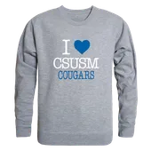 W Republic I Love Crewneck Cal State San Marcos Cougars 552-506