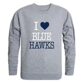 W Republic I Love Crewneck Dickinson State Blue Hawks 552-514