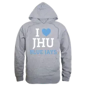 W Republic I Love Hoodie Johns Hopkins Blue Jays 553-319