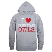 W Republic I Love Hoodie Keene St College Owls 553-453