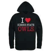 W Republic I Love Hoodie Keene St College Owls 553-453