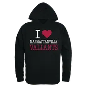 W Republic I Love Hoodie Manhattanville College Valiants 553-454