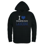 W Republic I Love Hoodie Worcester State Lancers 553-478