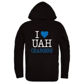 W Republic I Love Hoodie University Of Alabama At Huntsville Chargers 553-495