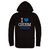 W Republic I Love Hoodie Cal State San Marcos Cougars 553-506