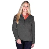 Charles River Apparel Women's Htr. Fleece 1/4 Zip Hoodie 5188