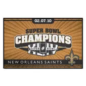 Fan Mats New Orleans Saints Starter Mat Accent Rug - 19In. X 30In., 2010 Super Bowl Xliv Champions