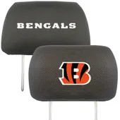 Fan Mats Cincinnati Bengals Embroidered Head Rest Cover Set - 2 Pieces