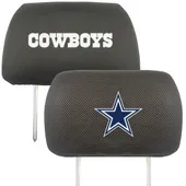 Fan Mats Dallas Cowboys Embroidered Head Rest Cover Set - 2 Pieces