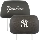 Fan Mats New York Yankees Embroidered Head Rest Cover Set - 2 Pieces