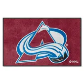 Fan Mats Colorado Avalanche 4X6 High-Traffic Mat With Durable Rubber Backing - Landscape Orientation