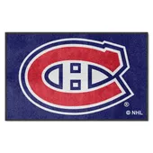 Fan Mats Montreal Canadiens 4X6 High-Traffic Mat With Durable Rubber Backing - Landscape Orientation