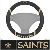 Fan Mats New Orleans Saints Embroidered Steering Wheel Cover