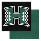 Fan Mats Hawaii Rainbows Team Carpet Tiles - 45 Sq Ft.