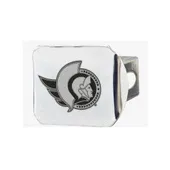 Fan Mats Ottawa Senators Chrome Metal Hitch Cover With Chrome Metal 3D Emblem