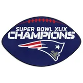 Fan Mats New England Patriots Football Rug - 20.5In. X 32.5In., 2015 Super Bowl Xlix Champions