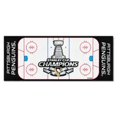 Fan Mats Pittsburgh Penguins Field Runner Mat - 30In. X 72In.