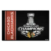 Fan Mats Chicago Blackhawks Starter Mat Accent Rug - 19In. X 30In., 2015 Nhl Stanley Cup Champions