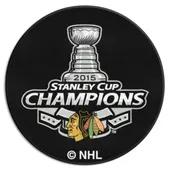 Fan Mats Chicago Blackhawks Hockey Puck Rug - 27In. Diameter, 2015 Nhl Stanley Cup Champions