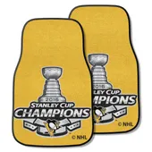 Fan Mats Pittsburgh Penguins Front Carpet Car Mat Set - 2 Pieces, 2016 Nhl Stanley Cup Champions