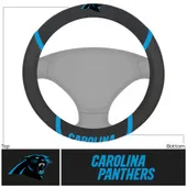 Fan Mats Carolina Panthers Embroidered Steering Wheel Cover