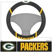 Fan Mats Green Bay Packers Embroidered Steering Wheel Cover