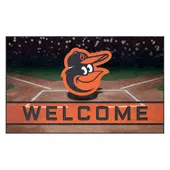 Fan Mats Baltimore Orioles Rubber Door Mat - 18In. X 30In.