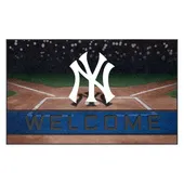 Fan Mats New York Yankees Rubber Door Mat - 18In. X 30In.