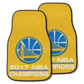 Fan Mats Golden State Warriors 2017 Nba Champions Front Carpet Car Mat Set - 2 Pieces