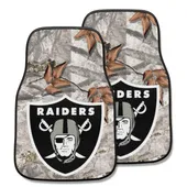 Fan Mats Las Vegas Raiders Camo Front Carpet Car Mat Set - 2 Pieces