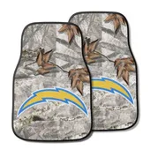 Fan Mats Los Angeles Chargers Camo Front Carpet Car Mat Set - 2 Pieces